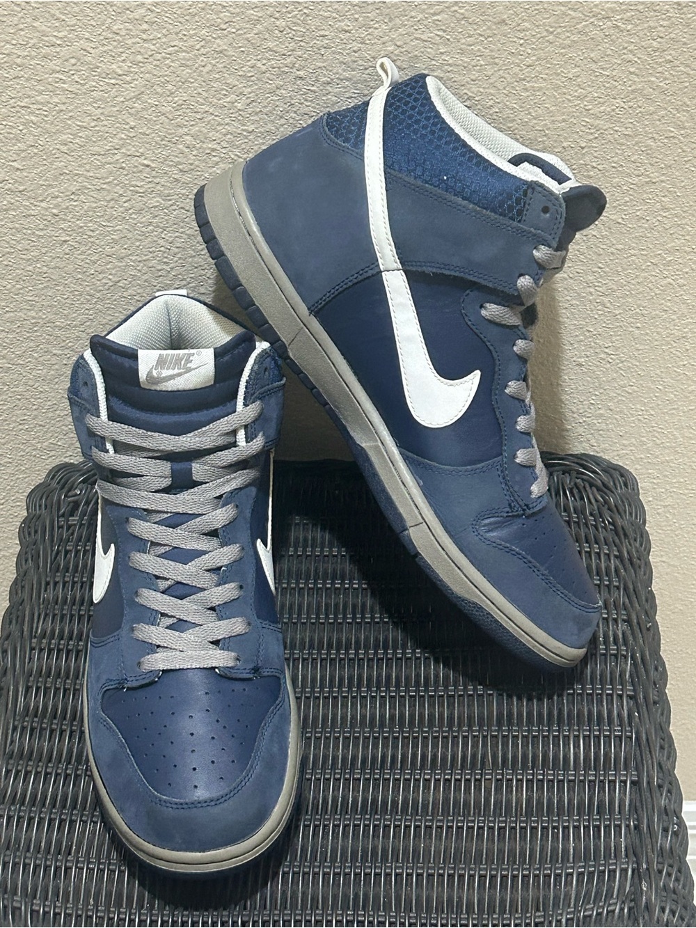 Size 11.5 Nike Dunk High Blue Grey 317982-401